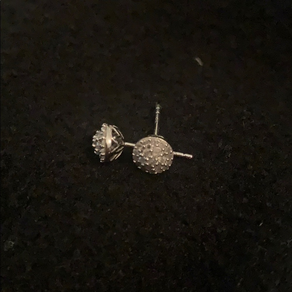 Diamond stud earrings